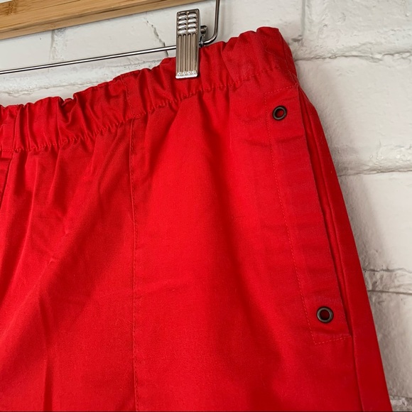 Vintage 80s Red swim suit shorts trunks L - Picture 5 of 9